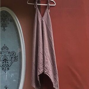 Brown Sleeveless Jumpsuit